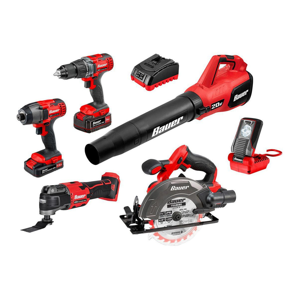 20V Cordless 6-Tool Combo Kit with Battery and Charger J7707