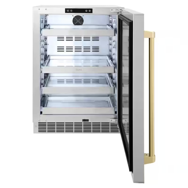24 in. Single Zone Beverage Fridge with Stainless Door X943009