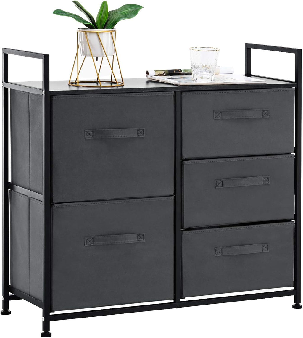 Fabric 5 Drawer Dresser Tower P366957