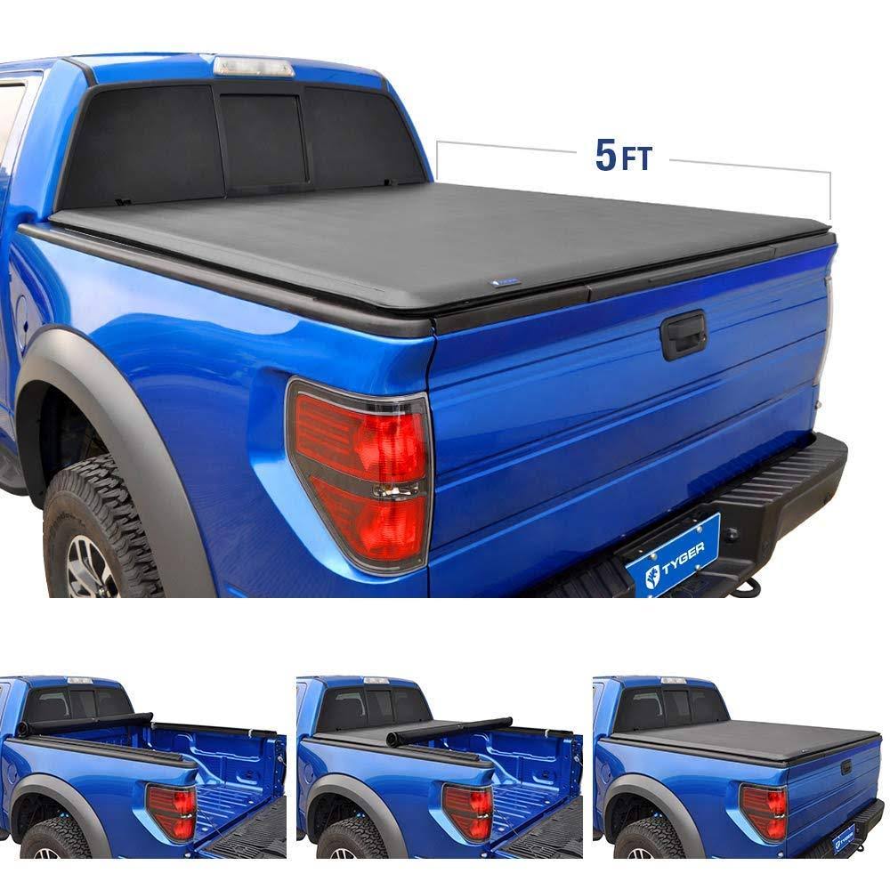 T1 Roll Up Truck Bed Tonneau Cover for 2015-2018 Chevy Colorado / GMC Canyon Fleetside 5' Bed V7756
