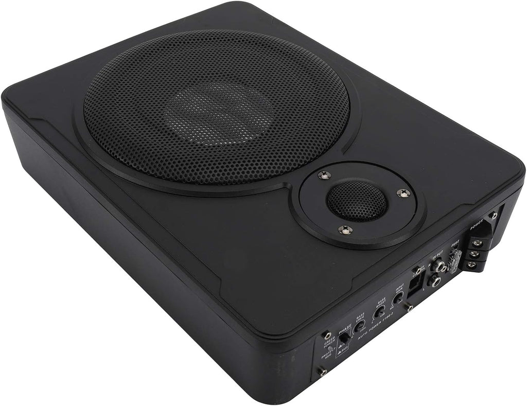 8" 600w Slim Under-Seat Powered Subwoofer Sub Bass Speaker Kit Pack of 2 Y863