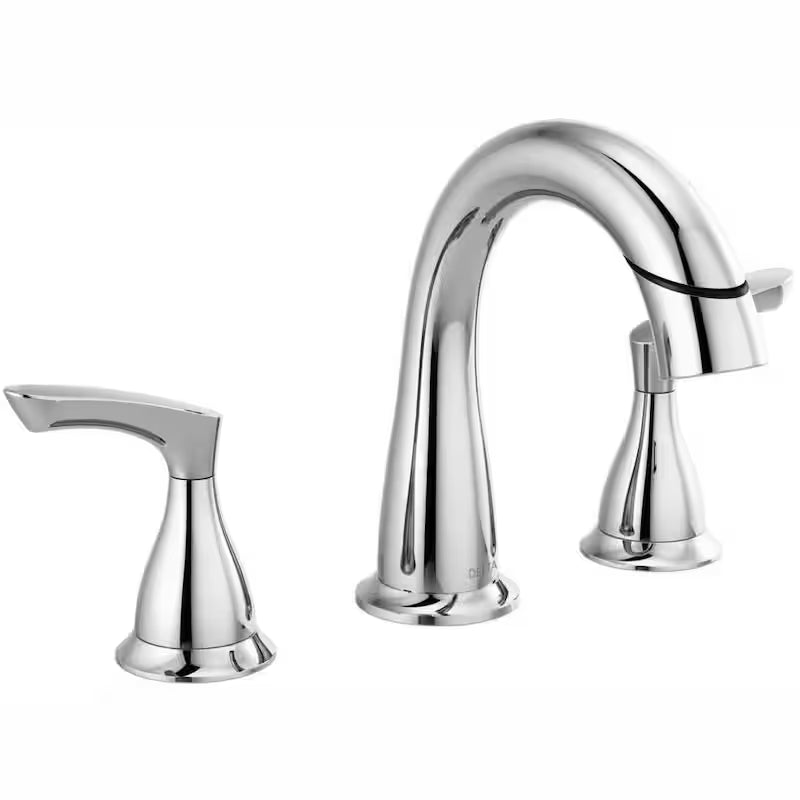 8 in. Widespread 2-Handle Bathroom Faucet with Pull-Down Spout in Chrome G536