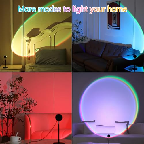 Multicolor Changing 360 Degree Rotation LED Sunset Lamp R3995