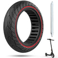 10x2.50 Solid Rubber Tubeless Scooter Tire 2pc Red M51688