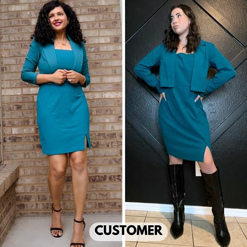 Women's Lightweight Blazer Dress Suit Sets 2 Piece Z887329