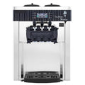Silver Commercial Ice Cream Machine 5.3 to 7.4Gal per Hour 3 Flavors 2200W F196