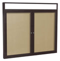 Bronze Alum Frame Enclosed Vinyl Bulletin Board O2212