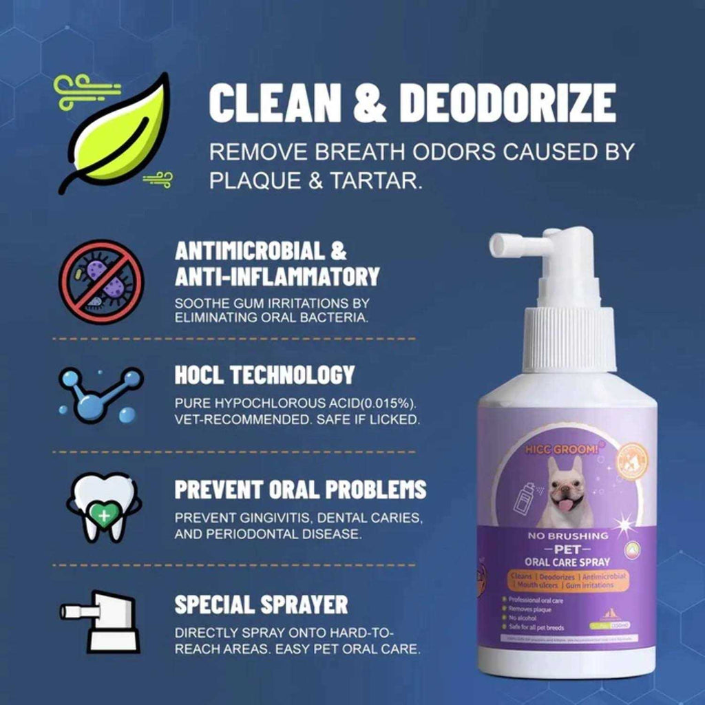 Dog Cat Oral Care Spray 5.1 Oz M6576