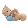 Walnut Mini Resin Squirrel Figures Hand-painted Ornament G81025