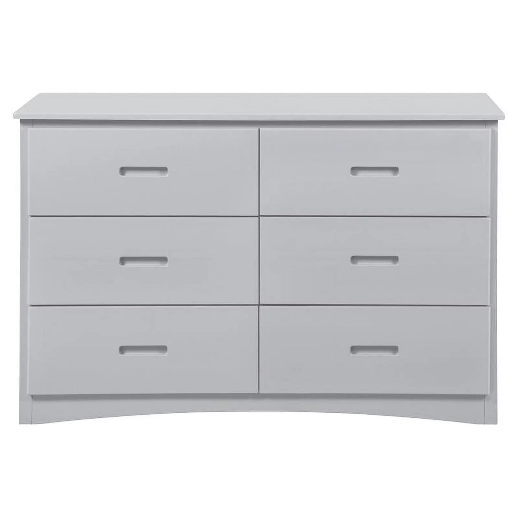 Gray 6 Drawer Wood Dresser C952