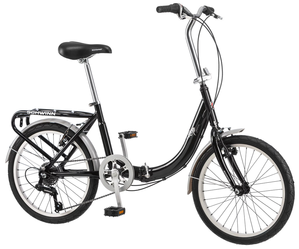 Folding Commuter Bike, 20-inch wheels, Black Z724572