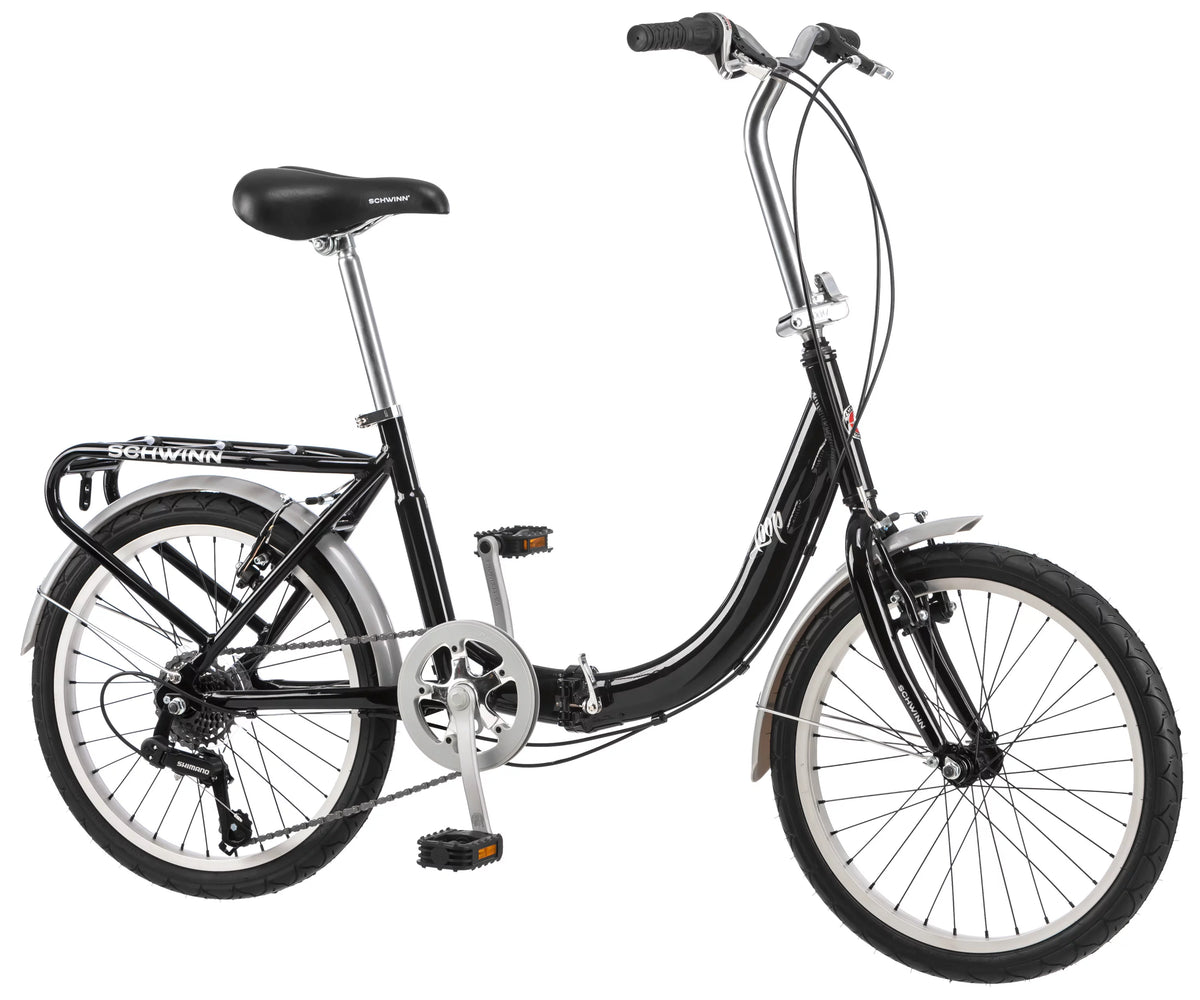 Folding Commuter Bike, 20-inch wheels, Black Z724572