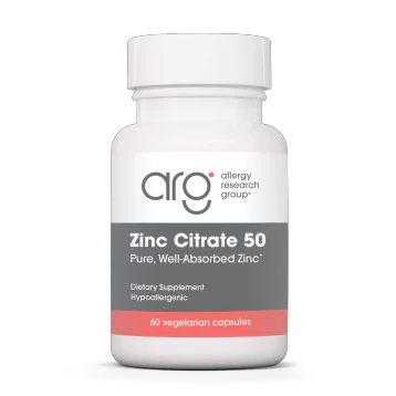 Zinc Citrate 50 mg 60 caps D478