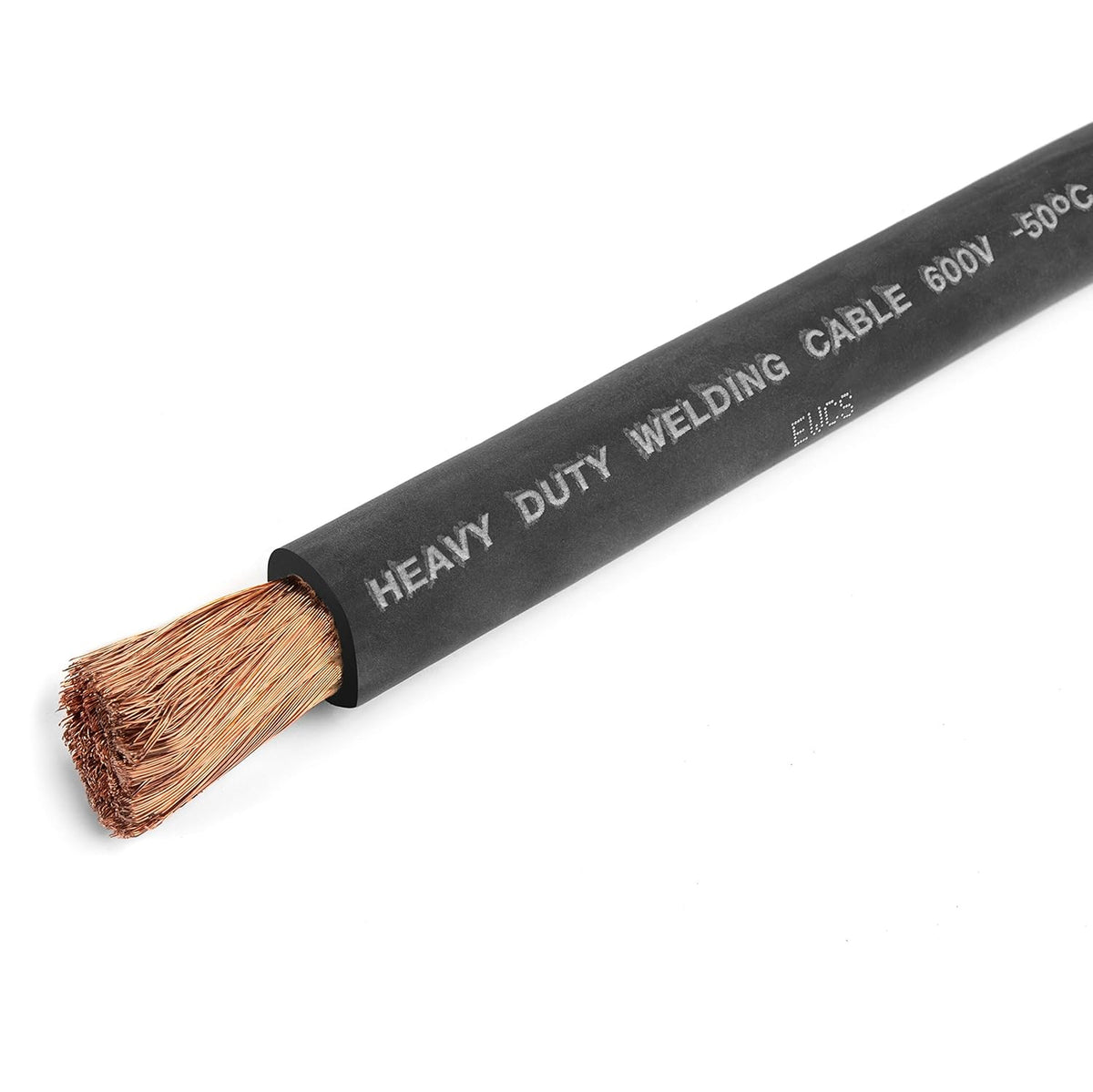 2/0 Gauge Extra Flexible Welding Cable 600 Volt Black 100 Feet Y5645