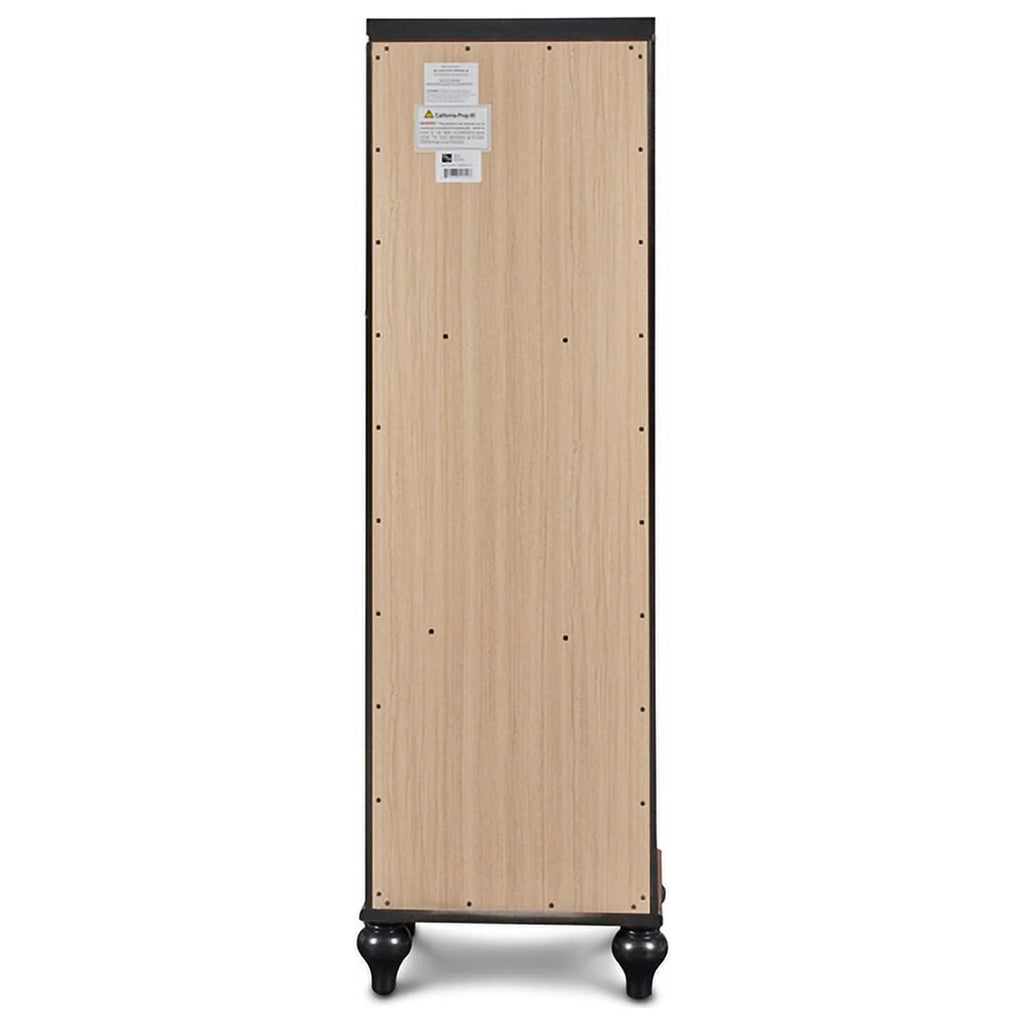 Black 7-Drawer Wood Lingerie Chest Q912265