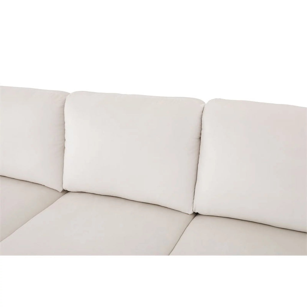 Cream White Sectional Sofa Y356