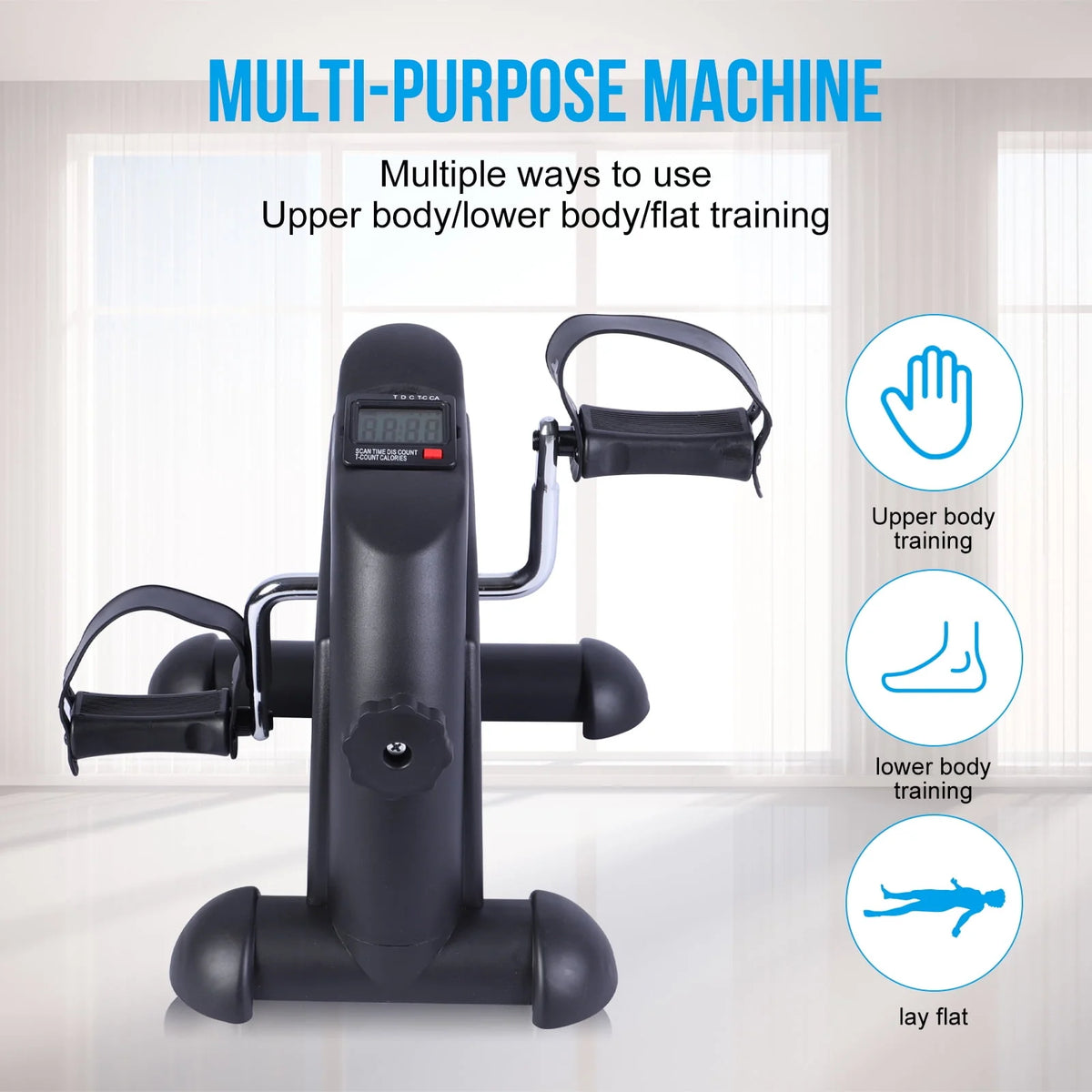 Mini Under Desk Pedal Exerciser with LCD Screen O8447