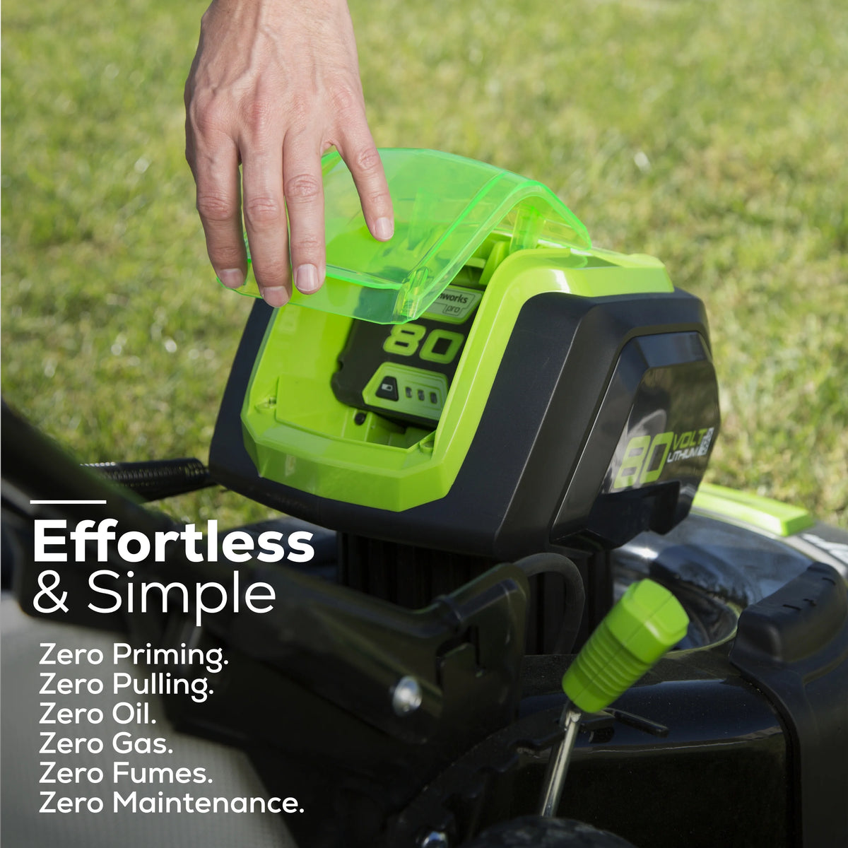 80V 21 Self Propelled Mower 5Ah Battery & Charger B351