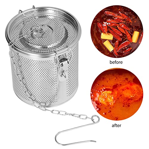 Extra Fine Mesh Stainless Steel Tea Infuser with Chain Hook C267