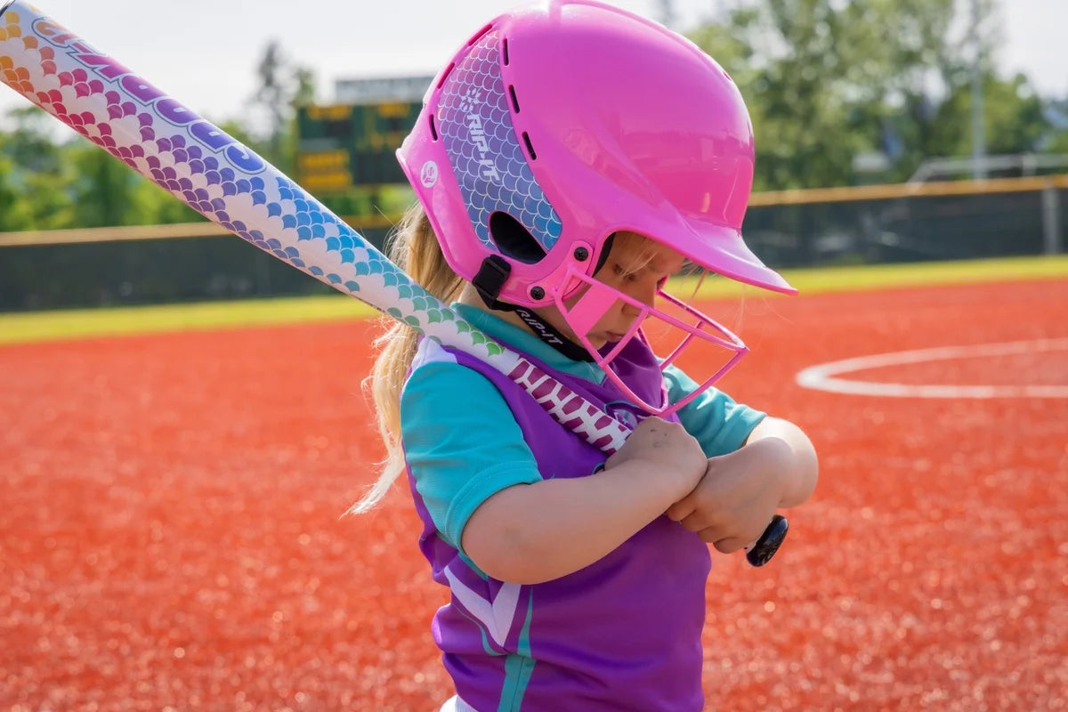 Aqua Purple Pink Fast-Pitch Bat 27 inch W345837
