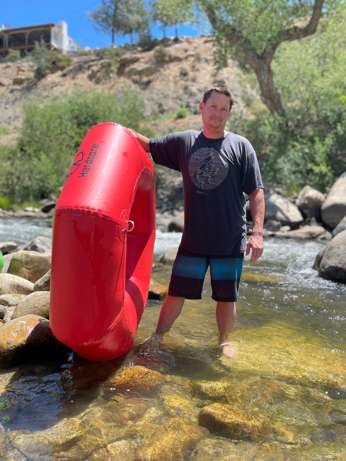 Red 50" Whitewater River Tube O220
