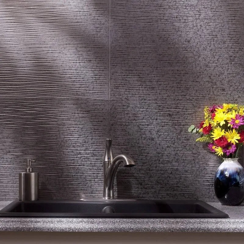 18in x 24in Galvanized Steel Backsplash Panel (5 Pack) O2631