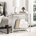Gold Leaf Glass Side Table U4400