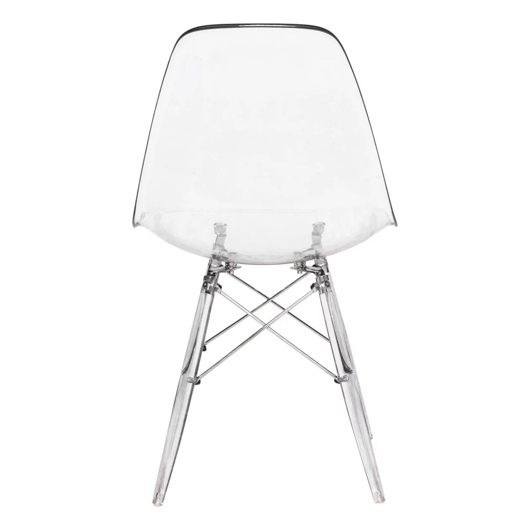 Clear Molded Side Chair Set of 2 Y35389