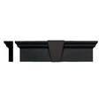 37 5/8x22 x 9x22 Flat Panel Window Header, Musket Brown I3875