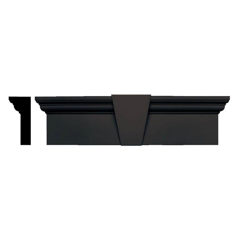 37 5/8x22 x 9x22 Flat Panel Window Header, Musket Brown I3875