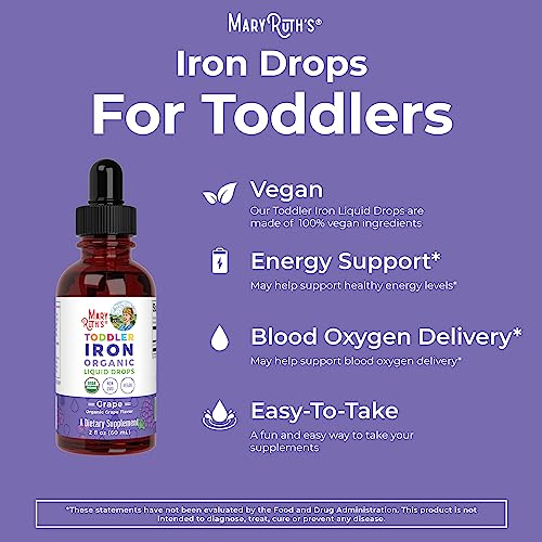 Liquid Iron Supplement for Children Ages 1-3, 2 Fl Oz F695