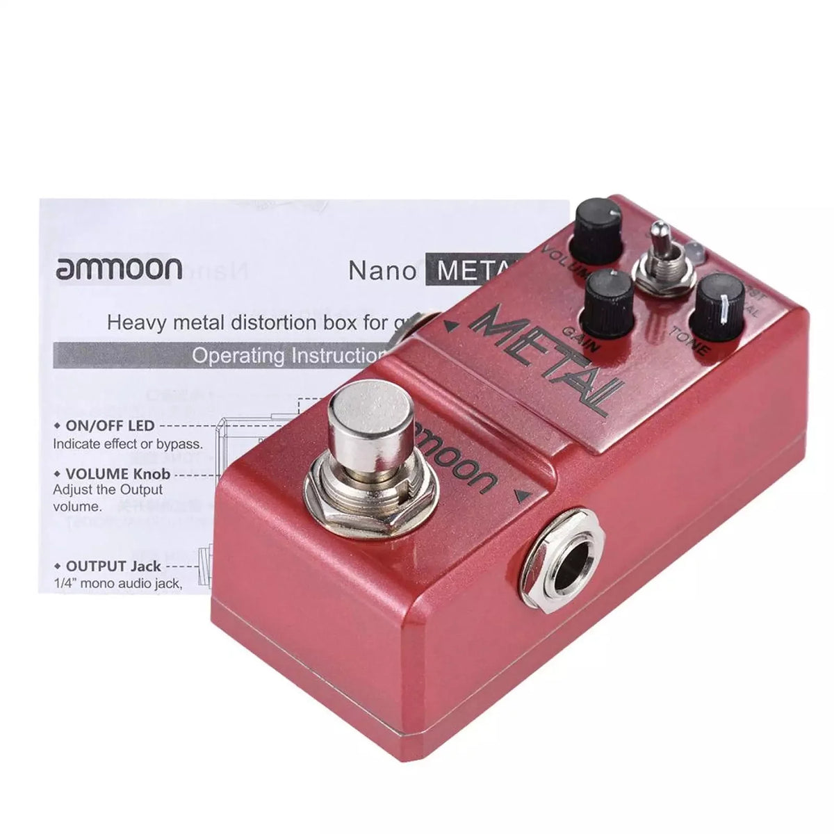 Heavy Metal Distortion Guitar Effect Pedal E827