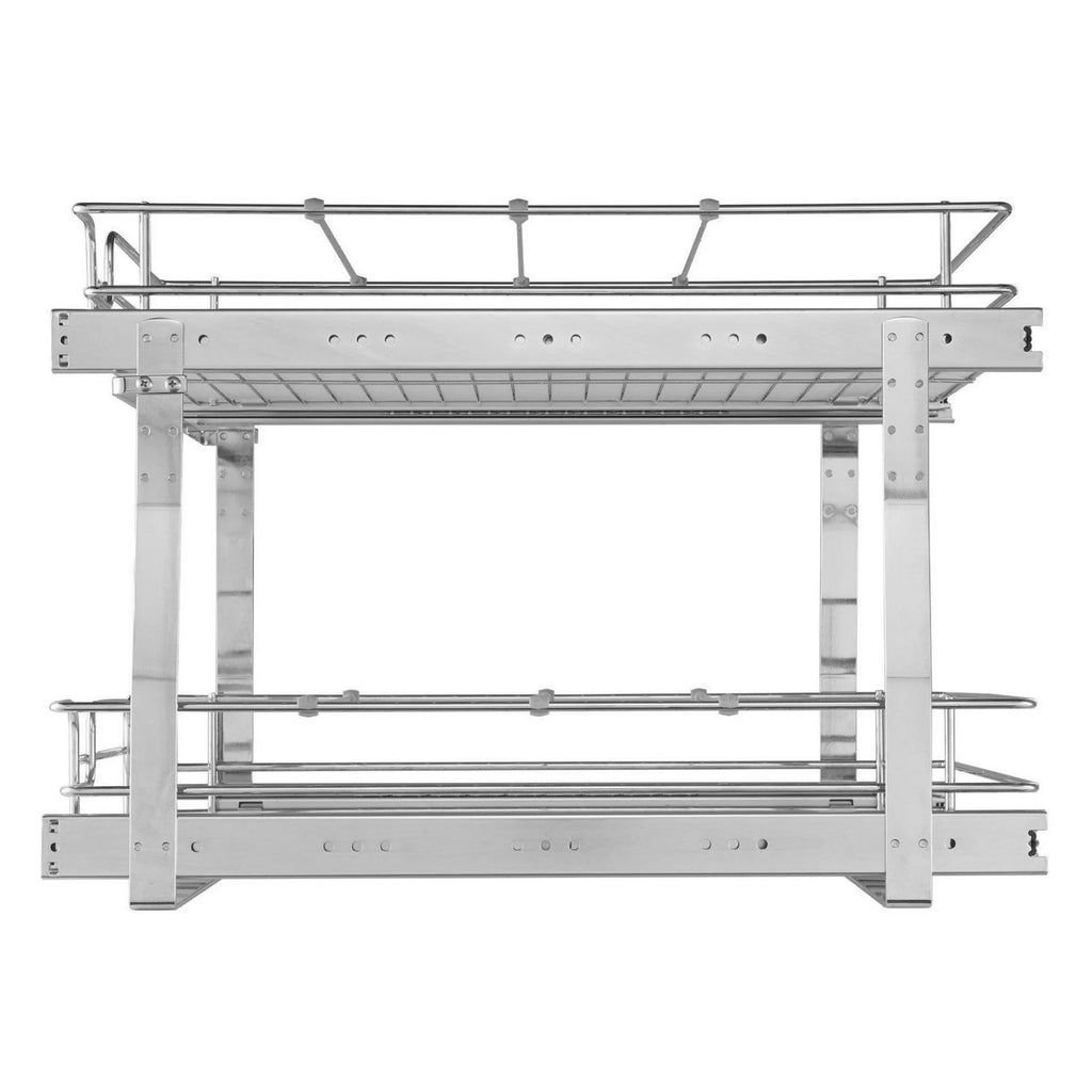 Heavy Duty Chrome Slide Out Cabinet Organizer 14W x 21D T175920