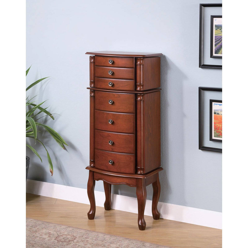 Warm Brown Jewelry Armoire B942811