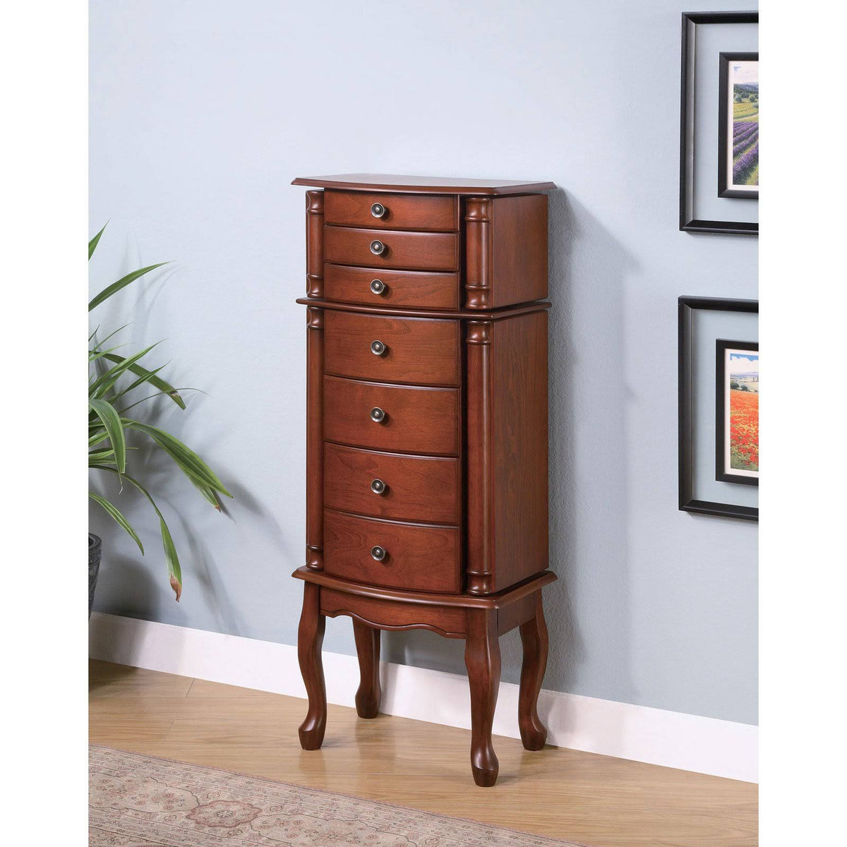 Warm Brown Jewelry Armoire B942811