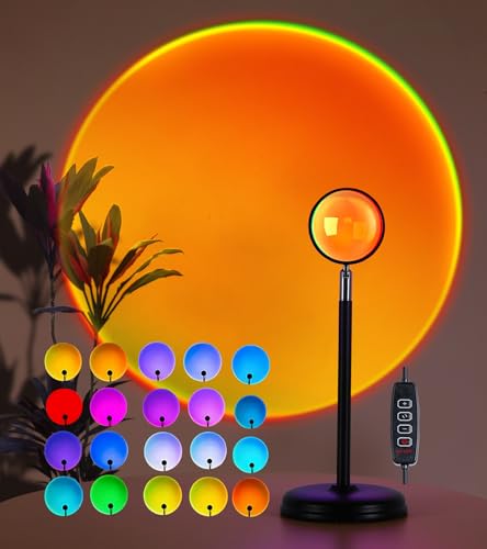 Multicolor Changing 360 Degree Rotation LED Sunset Lamp R3995