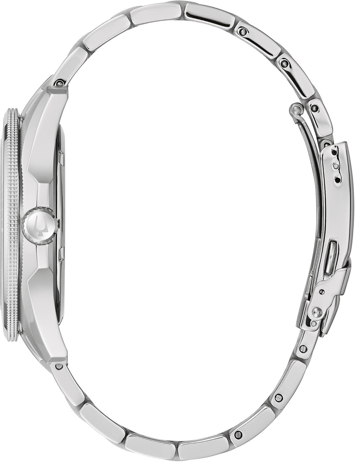 Stainless Steel Quartz Watch with Black Dial Z896