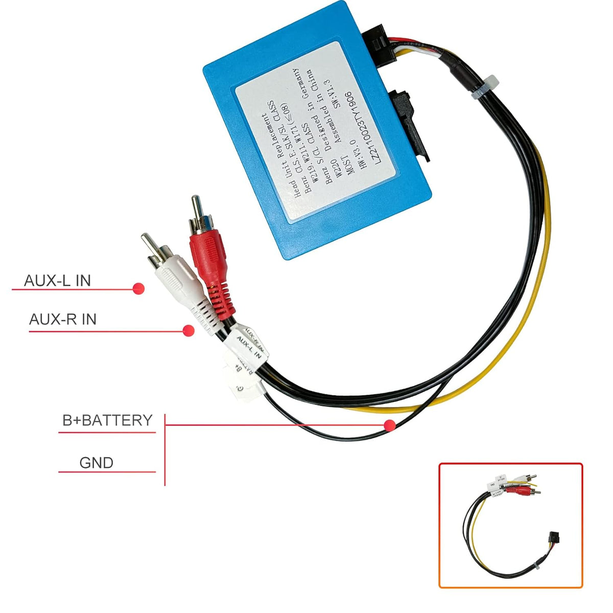 Fiber Optic Box Decoder for Car Stereo Radio L940