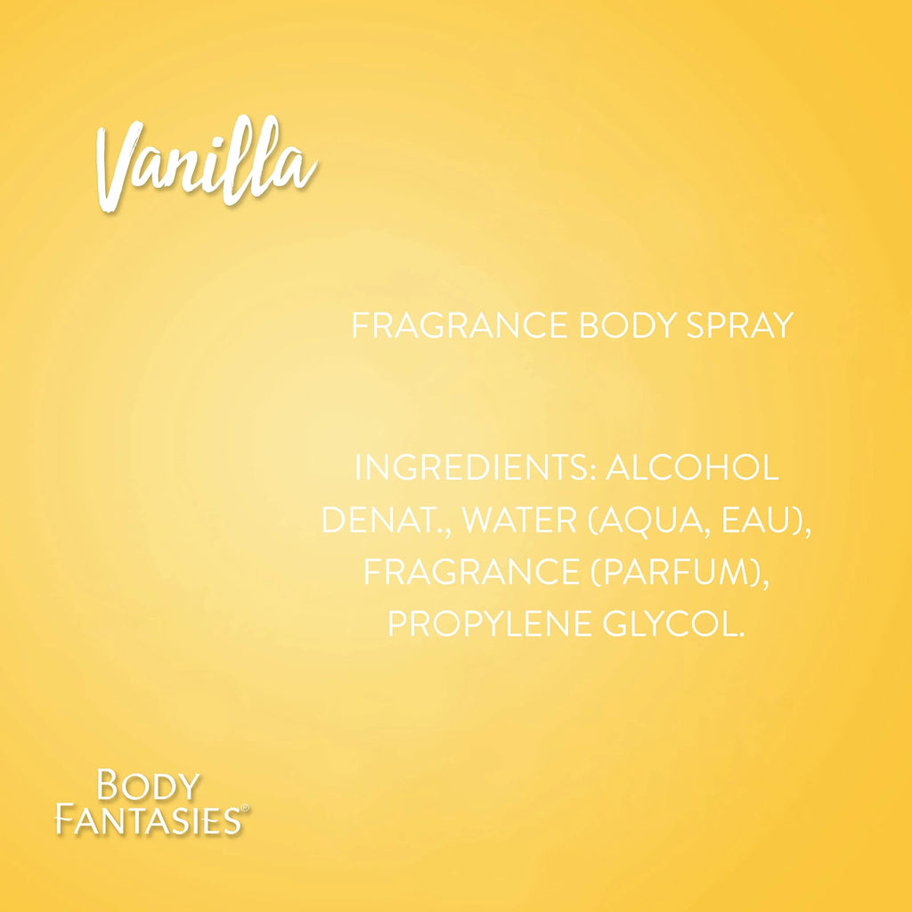 Vanilla Body Spray 8 fl oz (Pack of 2) A992