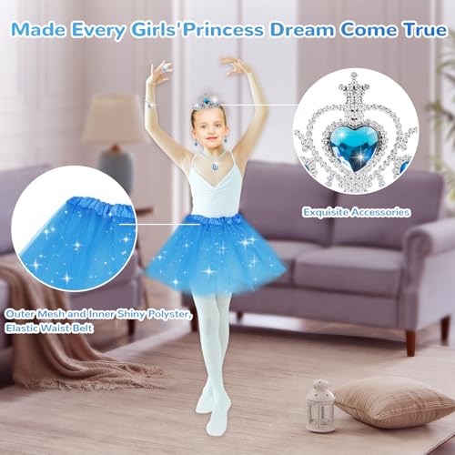 Princess Dress Up Toy Set with Shoes Skirts Crowns Wands Jewelry X572204