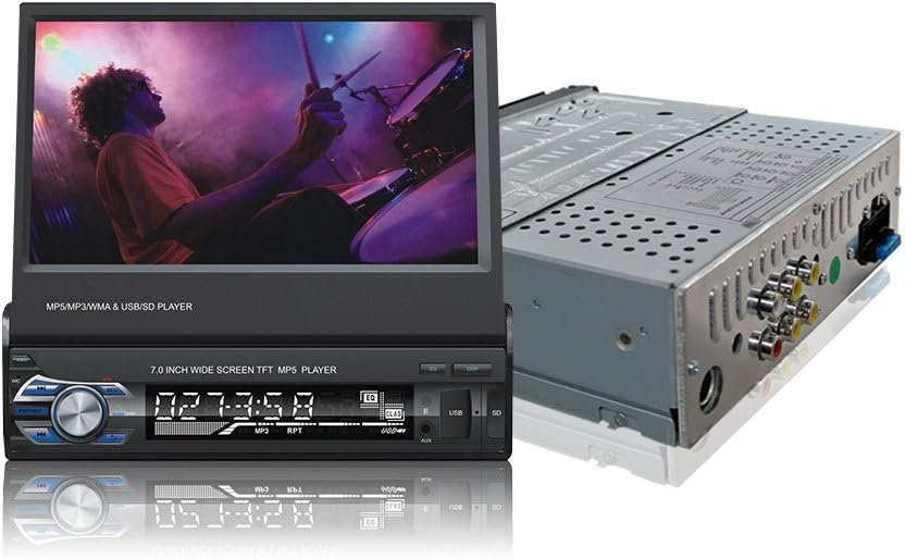 7 Inch Single Din Touchscreen Car Stereo with Wireless Remote Control T889412