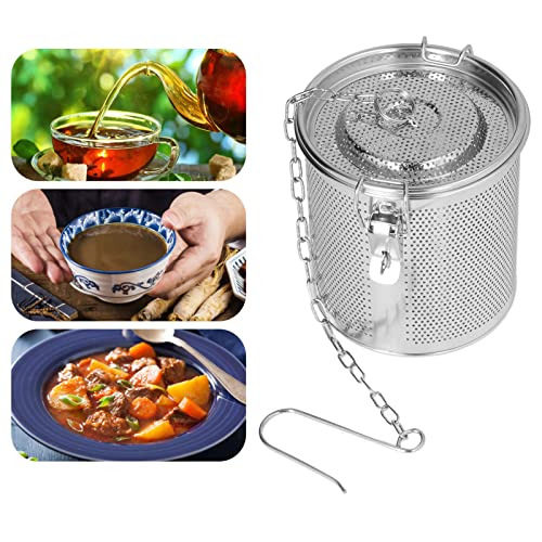 Extra Fine Mesh Stainless Steel Tea Infuser with Chain Hook C267