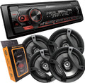 Single DIN Bluetooth Digital Media Receiver with 6.5 Car Speakers I14888