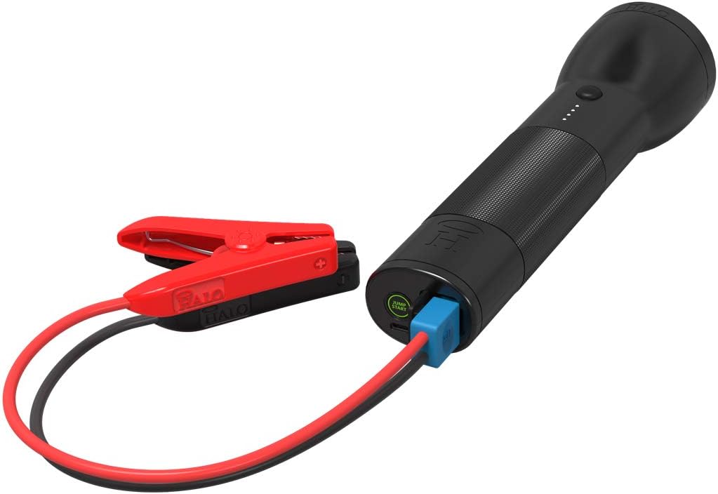 Rechargeable Lithium LED Flashlight with Car Jump Starter and Phone Charger V773774