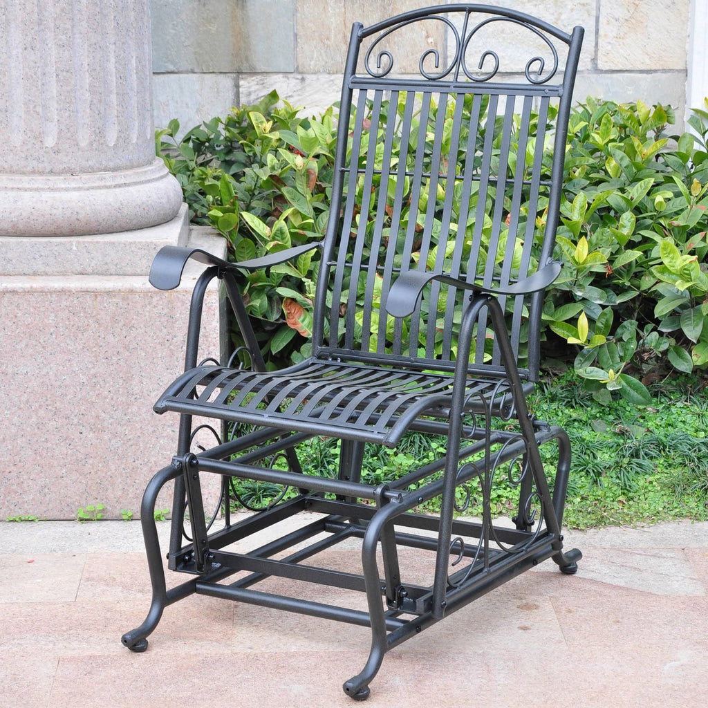 Rustic Brown Iron Glider X609