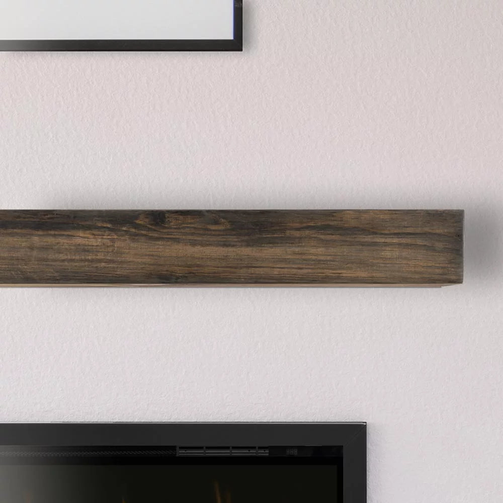 60-in Farmhouse Wood Fireplace Mantel Shelf E1272