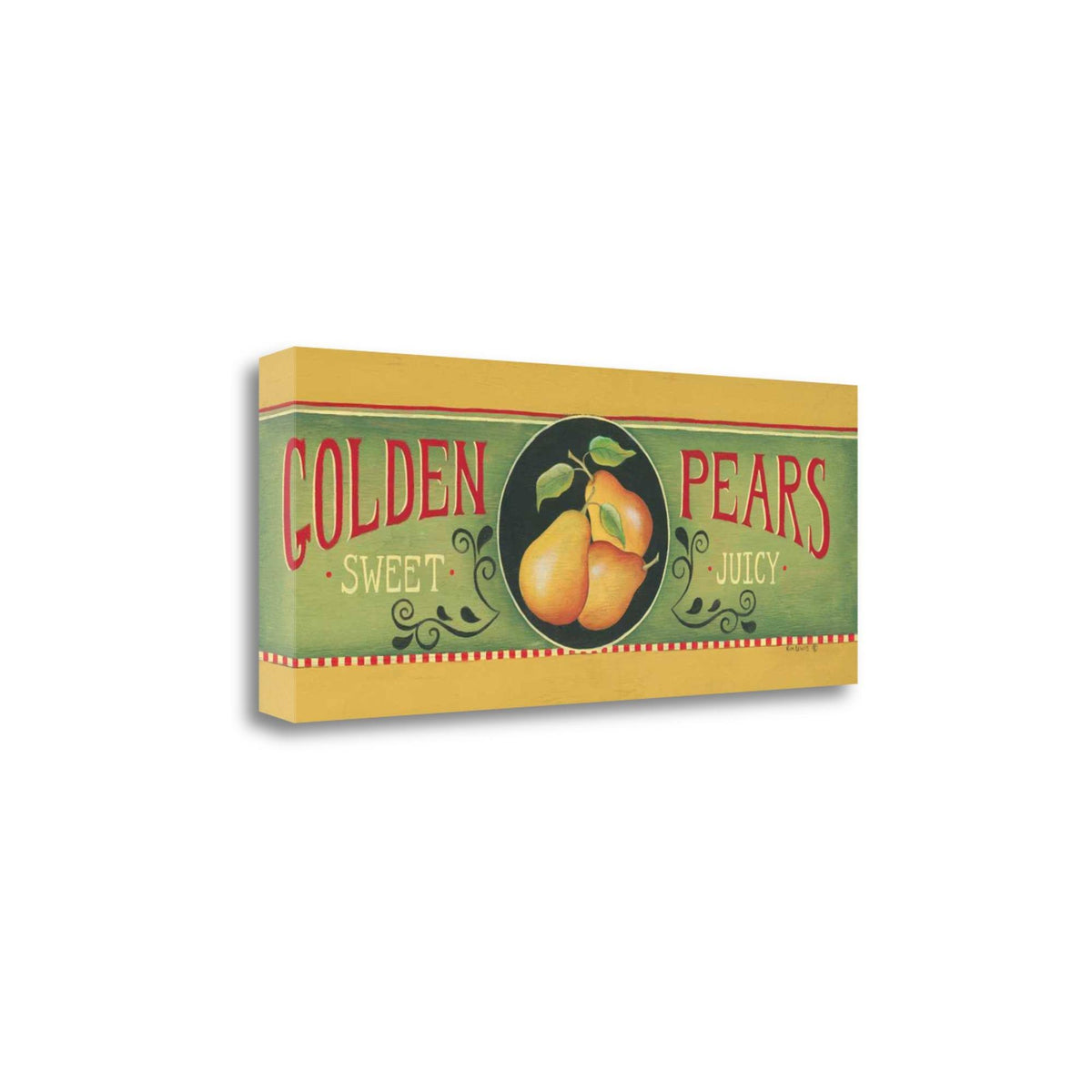 40 x 16 Golden Pears Gallery Wrap Canvas Art Y804
