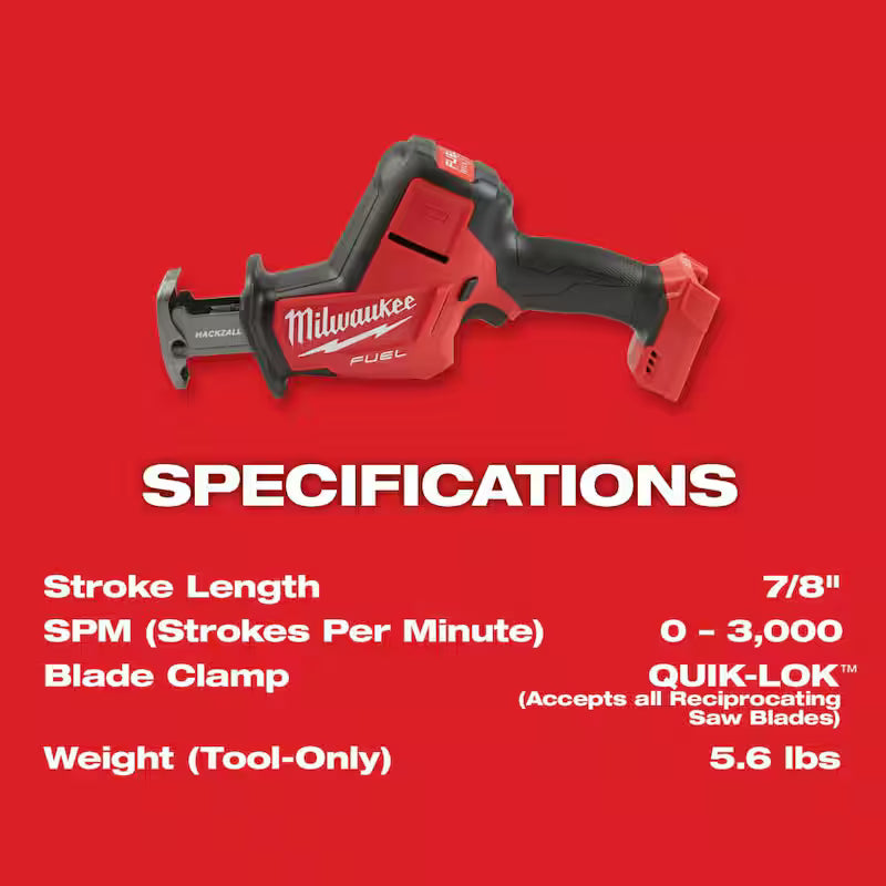 18V Lithium-Ion Brushless Cordless Reciprocating Saw Kit Q461