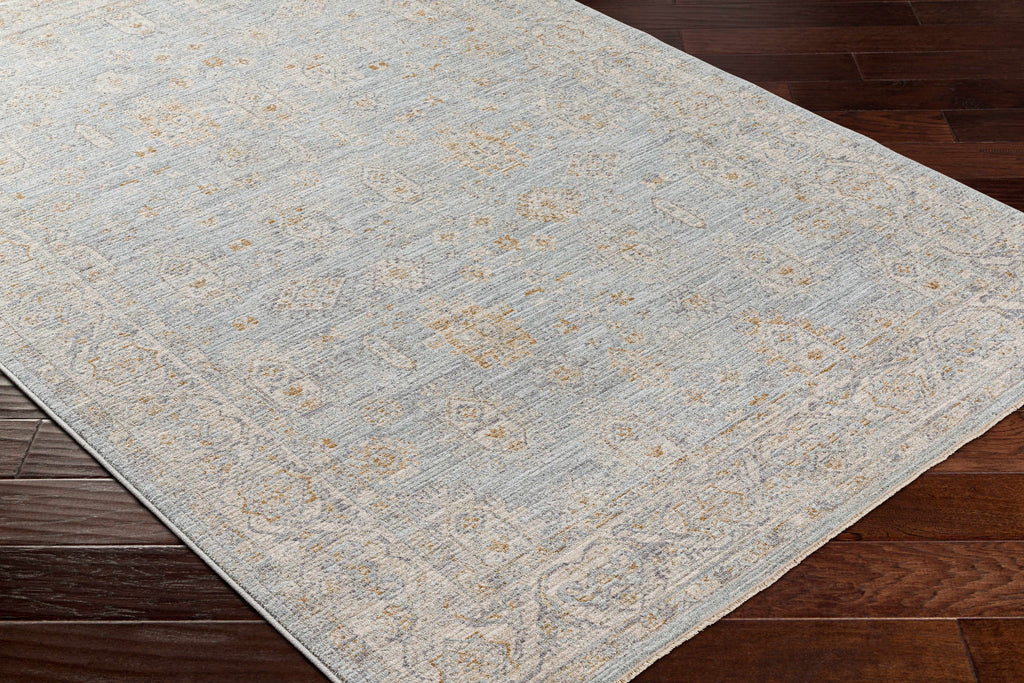 Gray Green Hallway Runner Rug T75977
