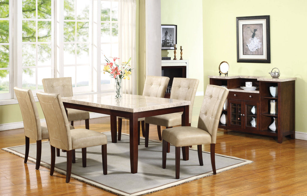 Cream/Walnut Side Chair (Set of 2) A313088